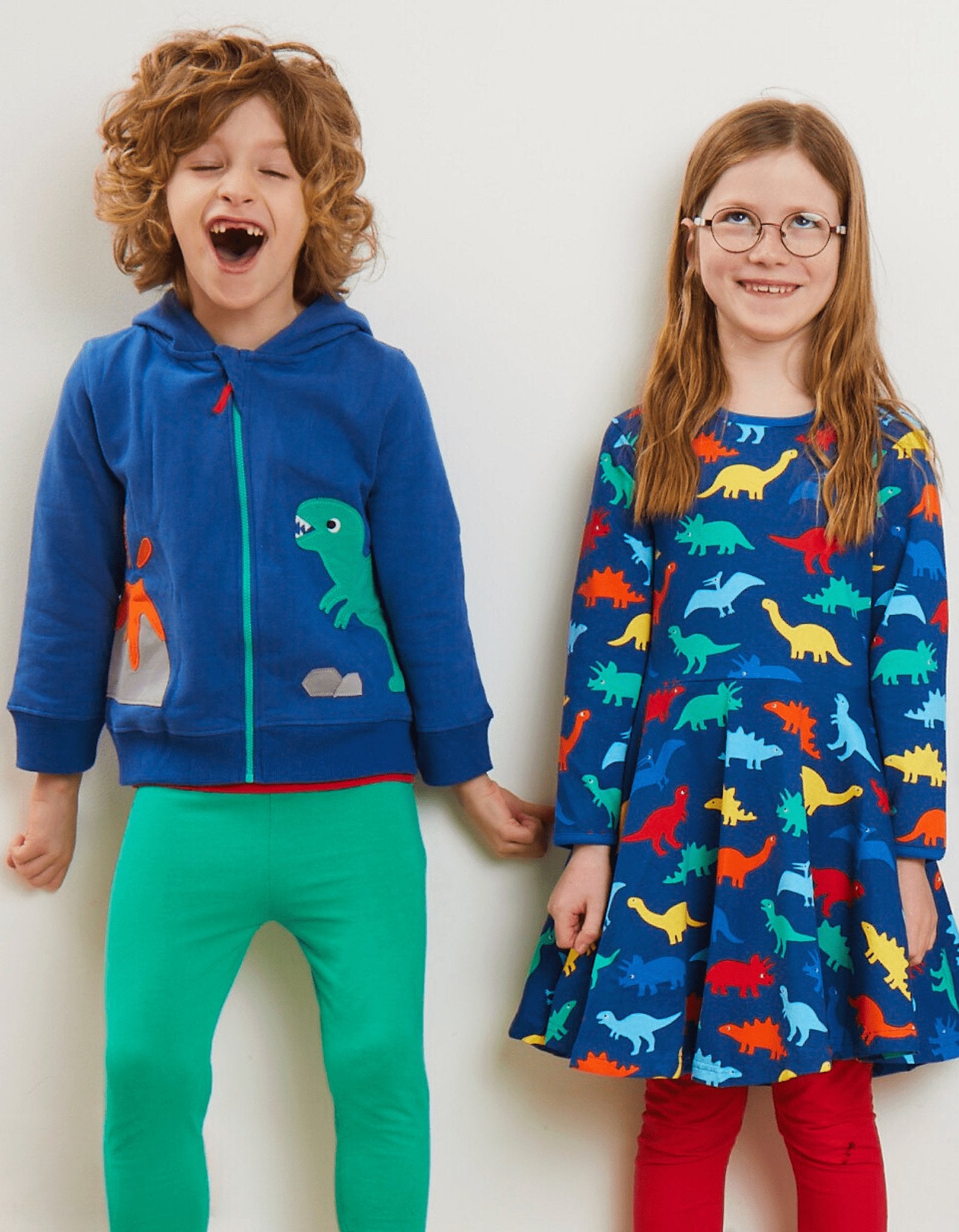 Organic Dinosaur Applique Hoodie - Toby Tiger UK Retail