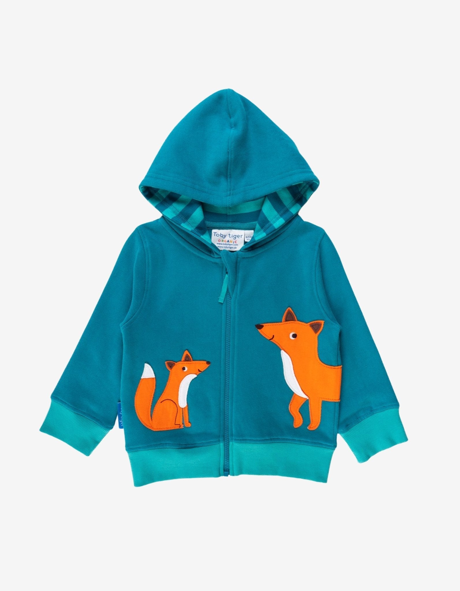 Organic Fox Applique Hoodie - Toby Tiger UK Retail