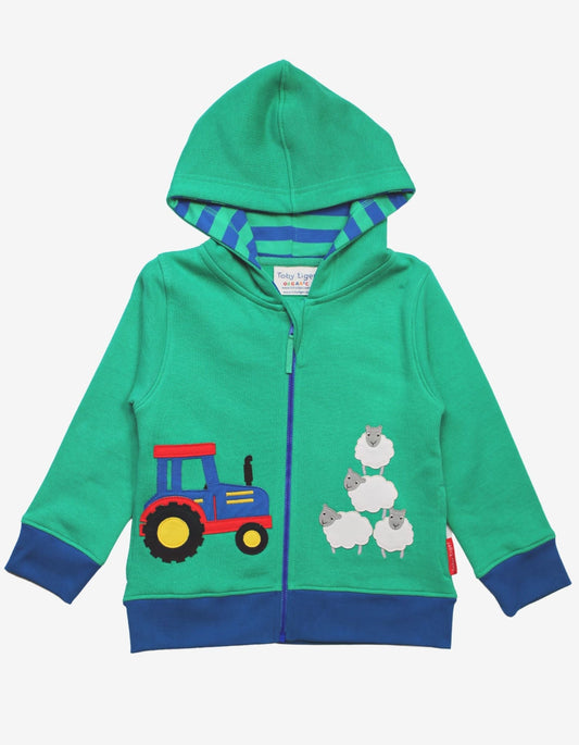 Organic Farm Applique Hoodie - Toby Tiger UK Retail