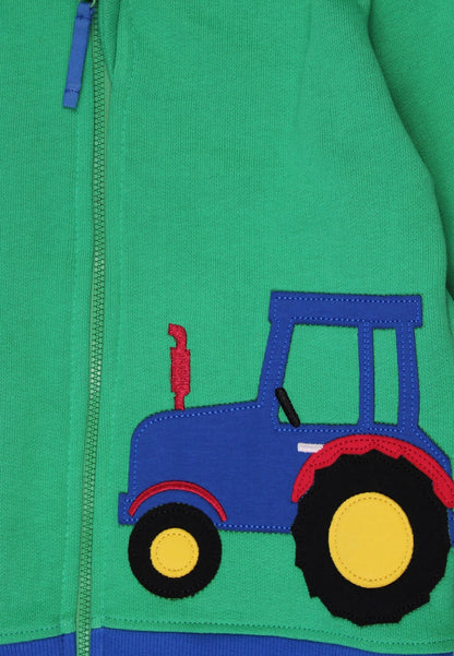 Organic Hillside Applique Hoodie - Toby Tiger