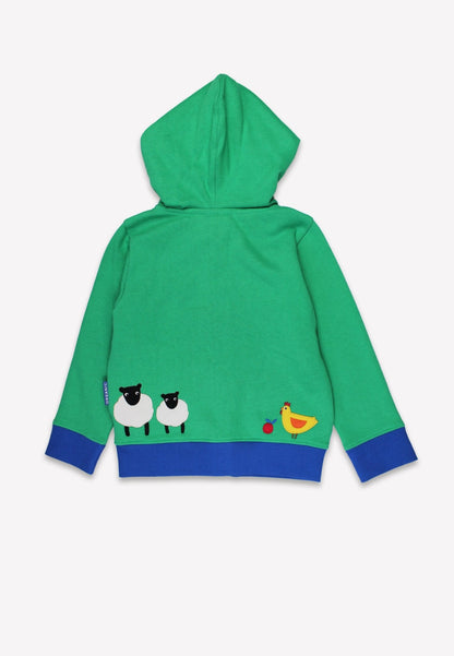 Organic Hillside Applique Hoodie - Toby Tiger