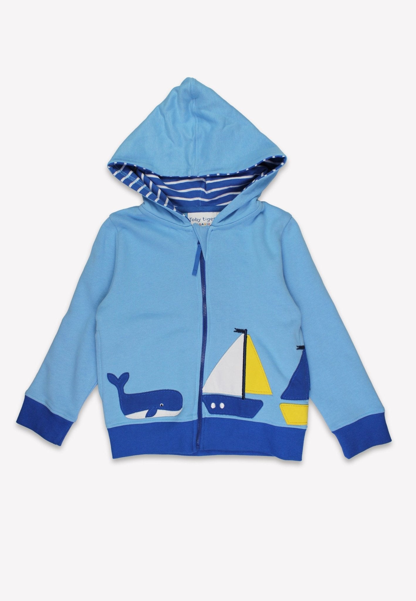 Organic St Ives Applique Hoodie - Toby Tiger