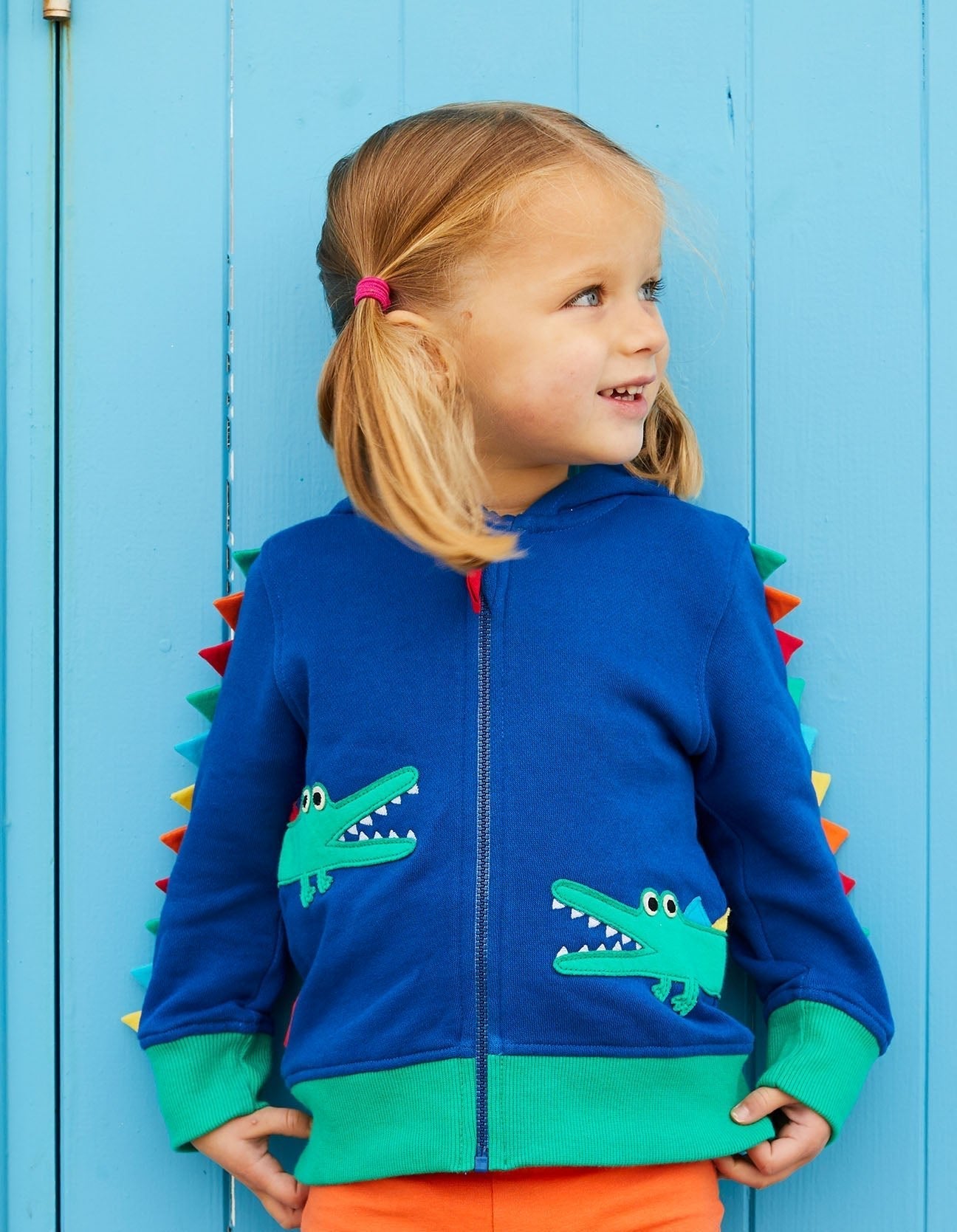 Organic Crocodile Applique Hoodie - Toby Tiger UK Retail