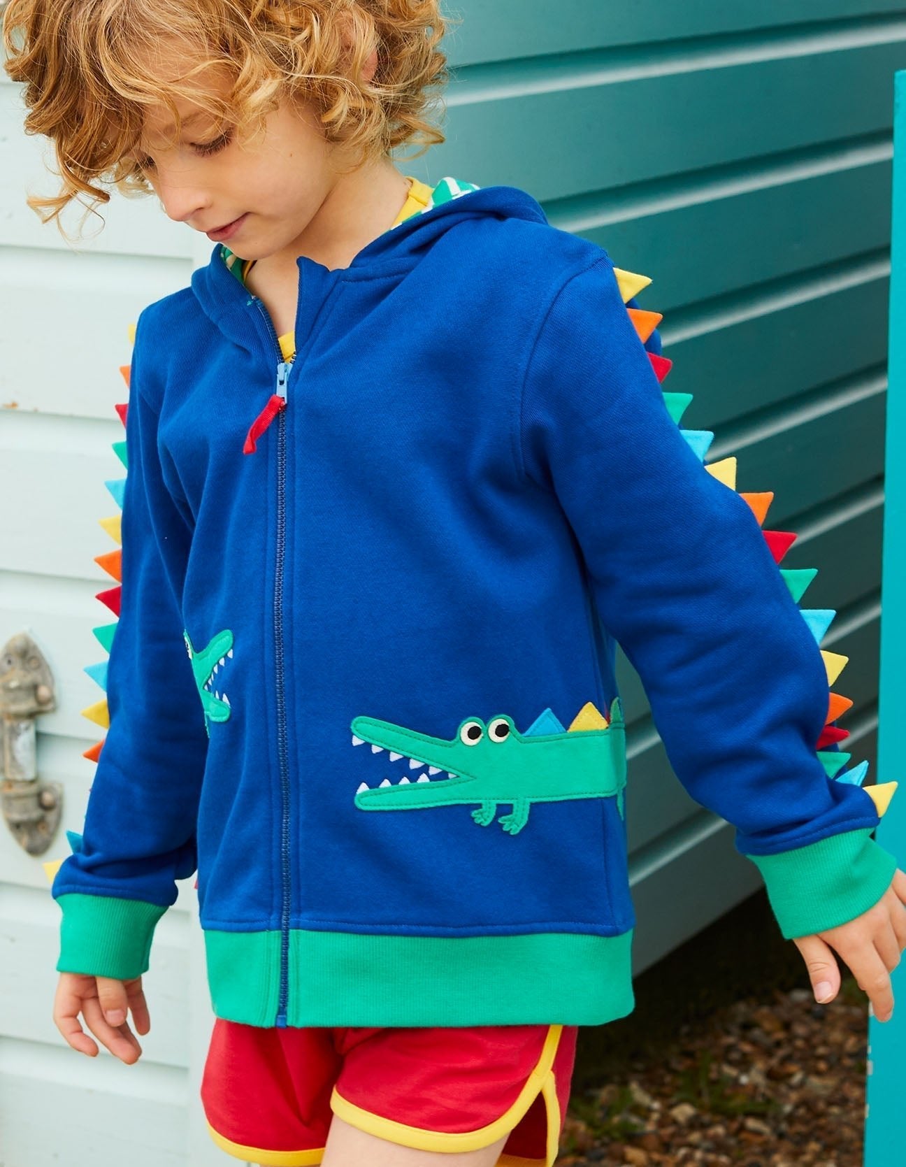 Organic Crocodile Applique Hoodie - Toby Tiger UK Retail