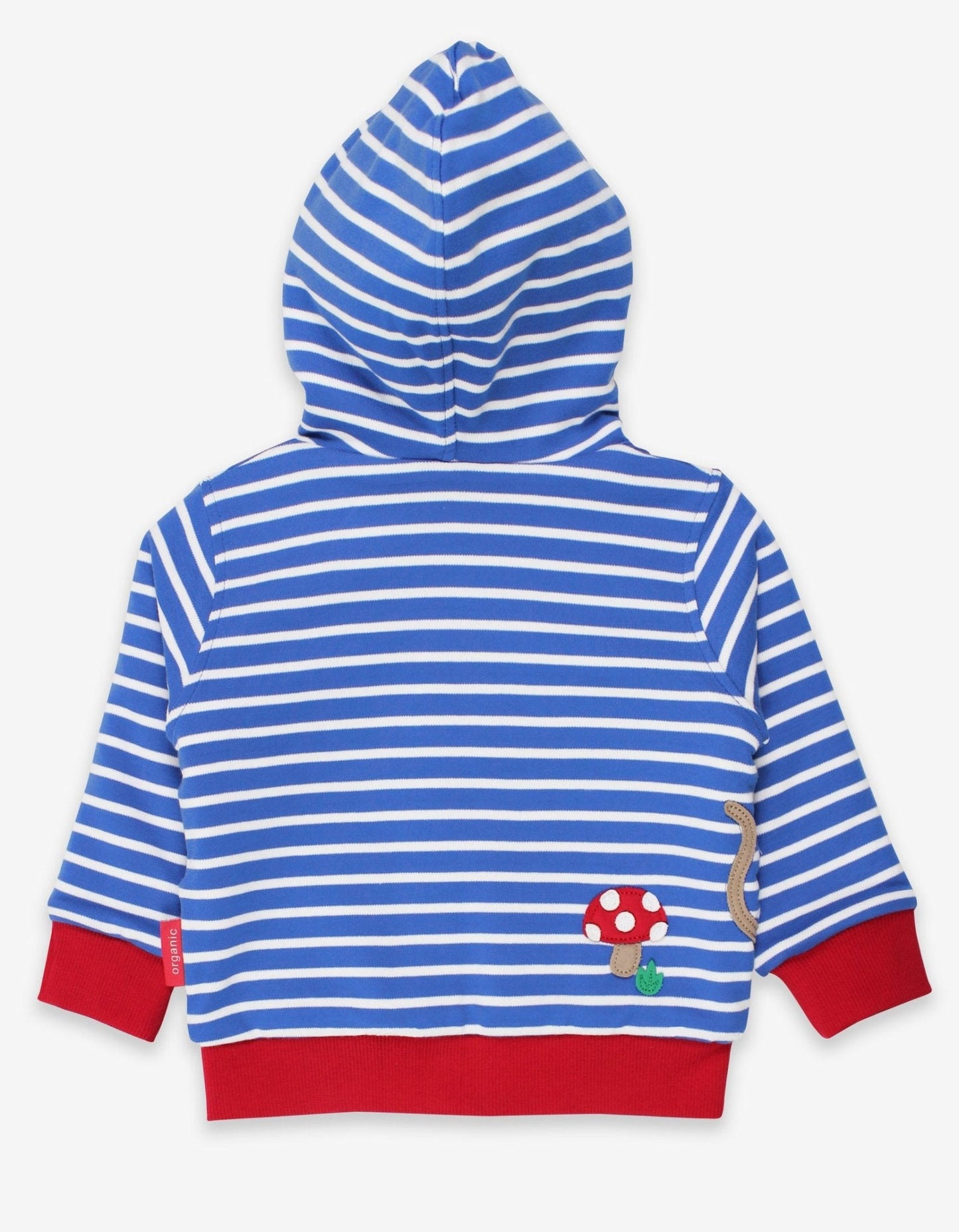 Organic Mouse and Mushroom Applique Hoodie - Toby Tiger UK Retail