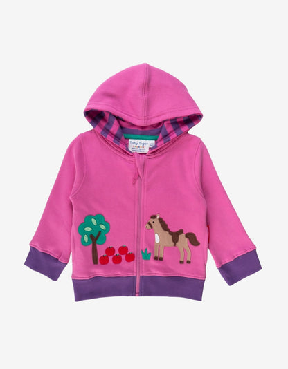 Organic Horse Applique Hoodie - Toby Tiger UK Retail