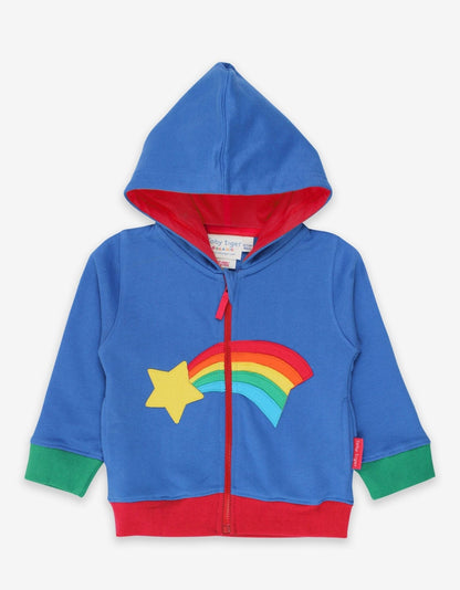 Organic Shooting Star Applique Hoodie - Toby Tiger UK Retail