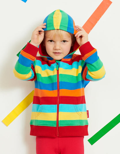 Organic Multi Stripe Hoodie - Toby Tiger UK Retail