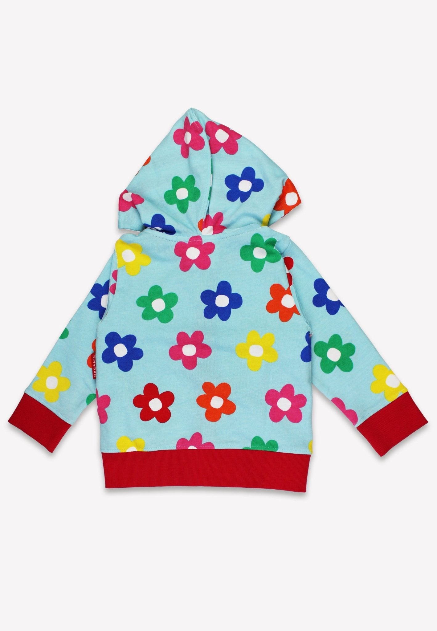 Organic Rainbow Bloom Print Hoodie - Toby Tiger