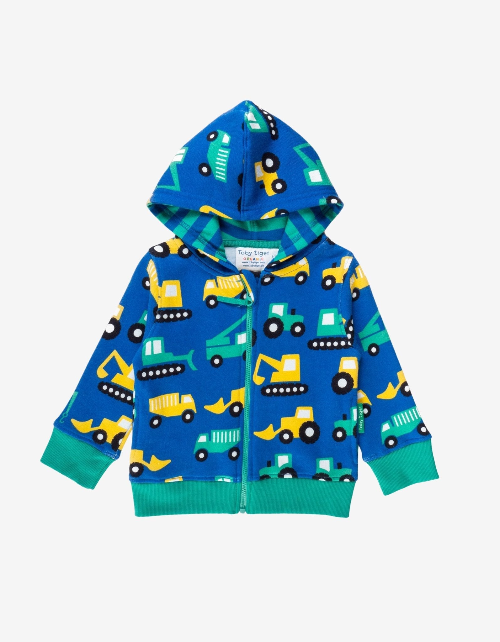 Organic Digger Print Hoodie - Toby Tiger UK Retail