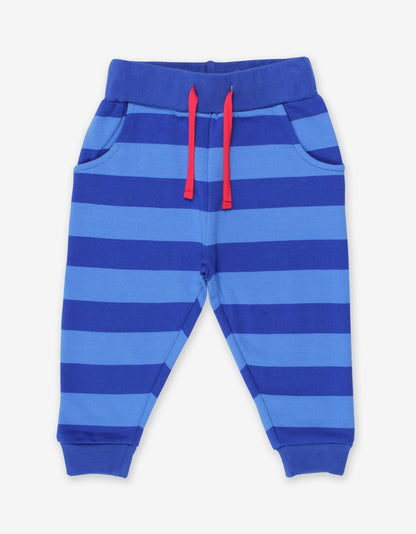 Organic Blue Blue Striped Joggers - Toby Tiger UK Retail