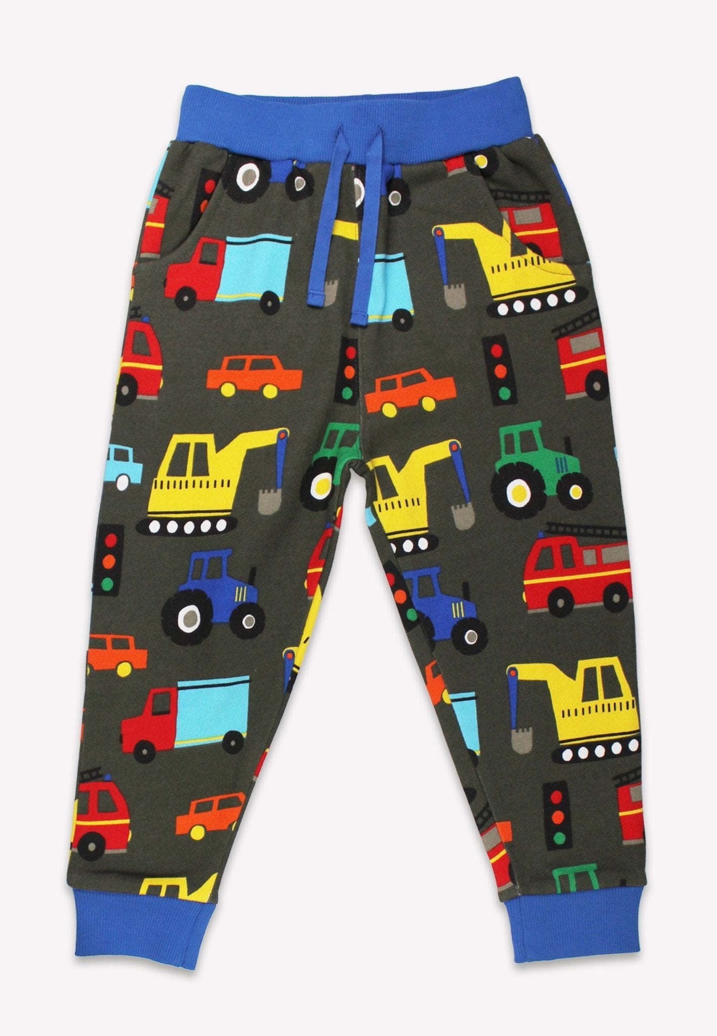 Organic Transport Print Joggers - Toby Tiger