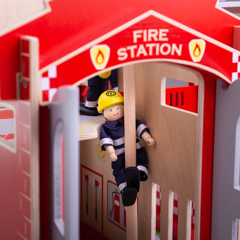 City Fire Station Toy Playset - Toby Tiger UK Retail