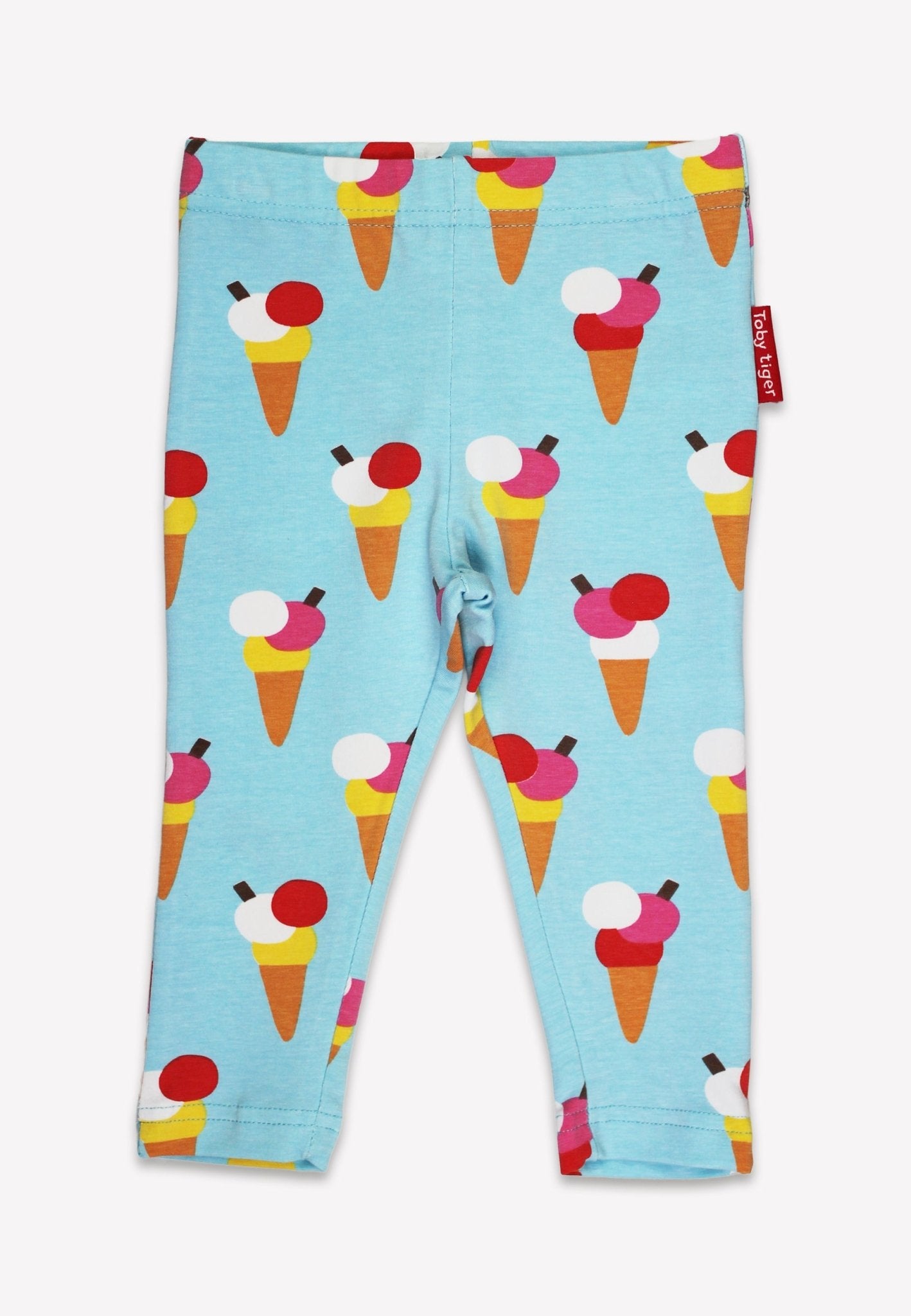 Organic Ice Cream Cones Print Leggings - Toby Tiger