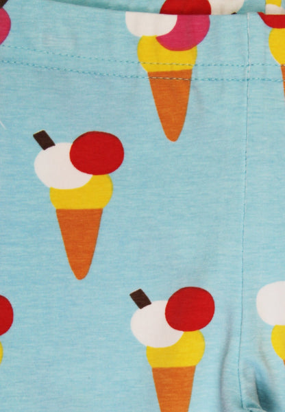 Organic Ice Cream Cones Print Leggings - Toby Tiger