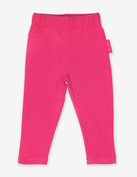 Organic Pink Basic Leggings - Toby Tiger UK Retail