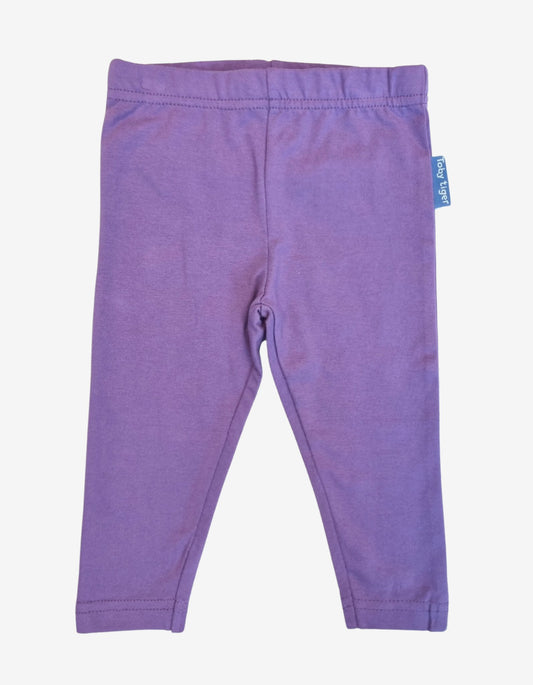 Organic Purple Basic Leggings - Toby Tiger UK Retail