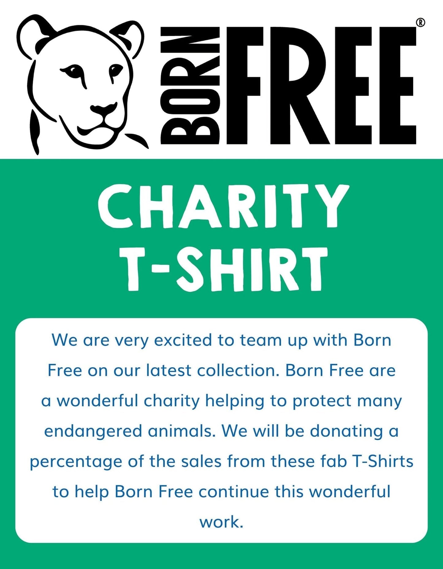 Organic Born Free Lion Applique T-Shirt - Toby Tiger UK Retail