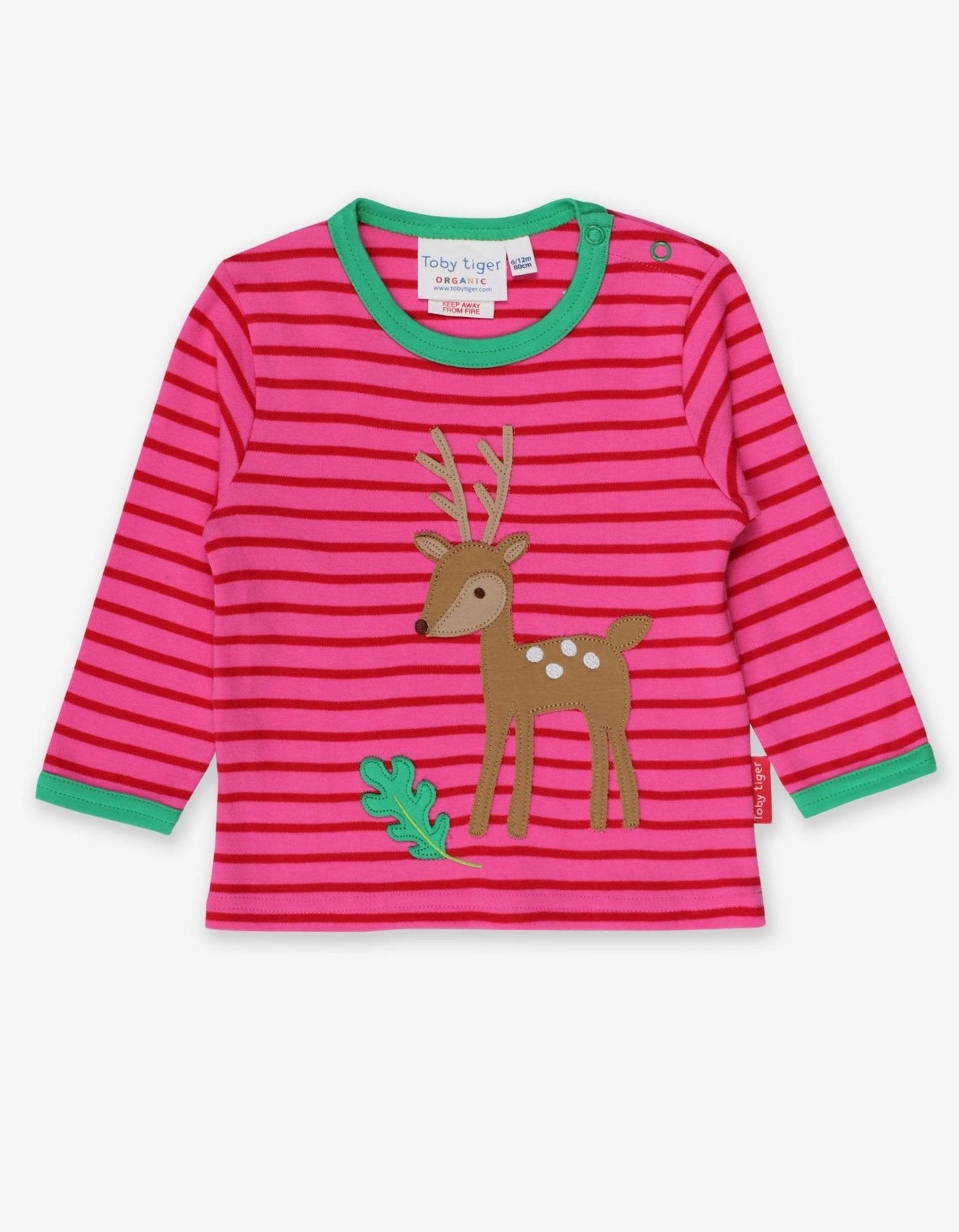 Organic Fawn Applique T-Shirt - Toby Tiger UK Retail