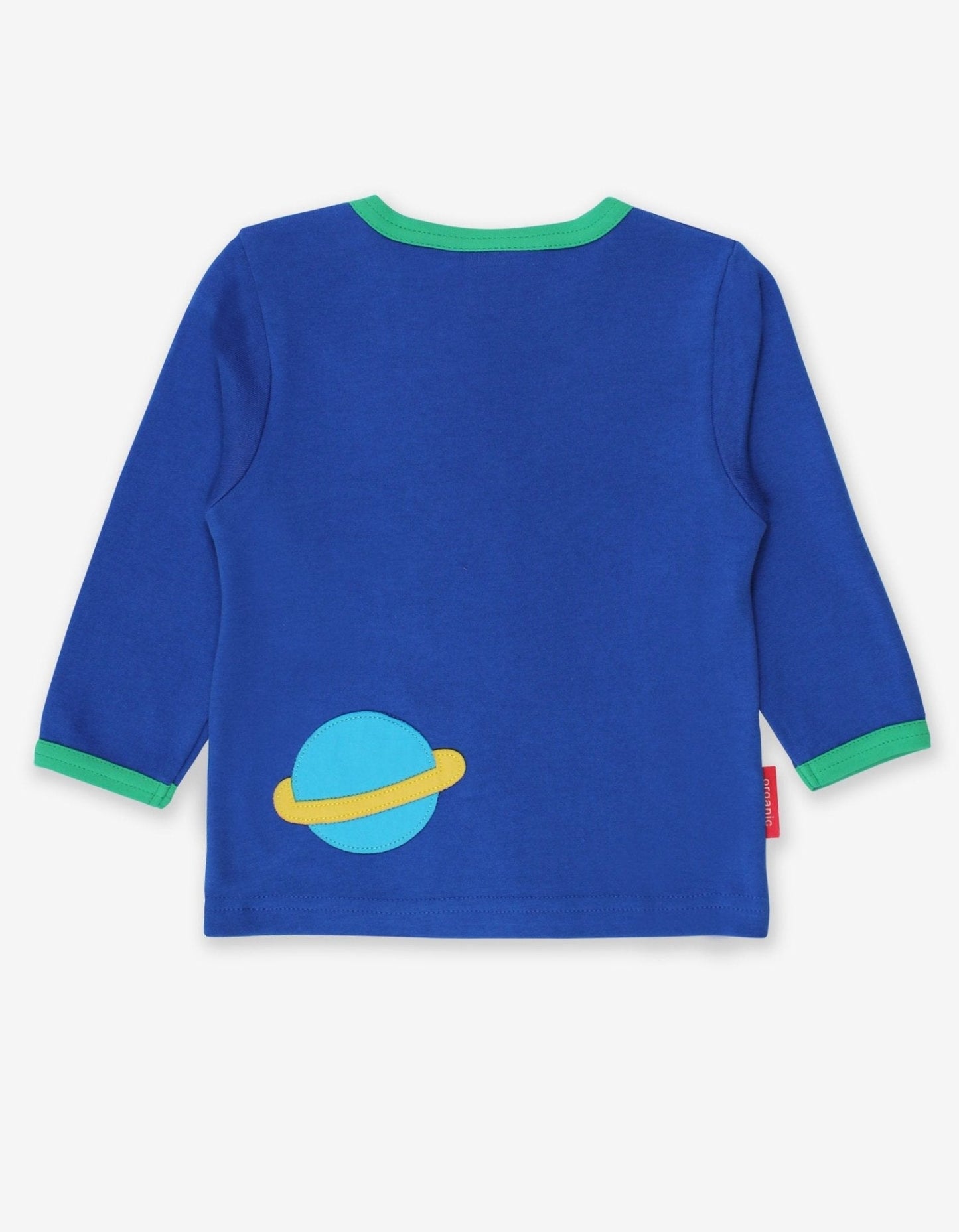 Organic Rocket Planet Applique T-Shirt - Toby Tiger UK Retail