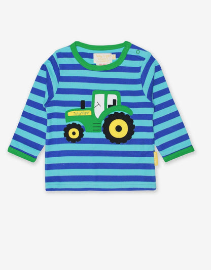 Organic Tractor Applique T-Shirt - Toby Tiger UK Retail