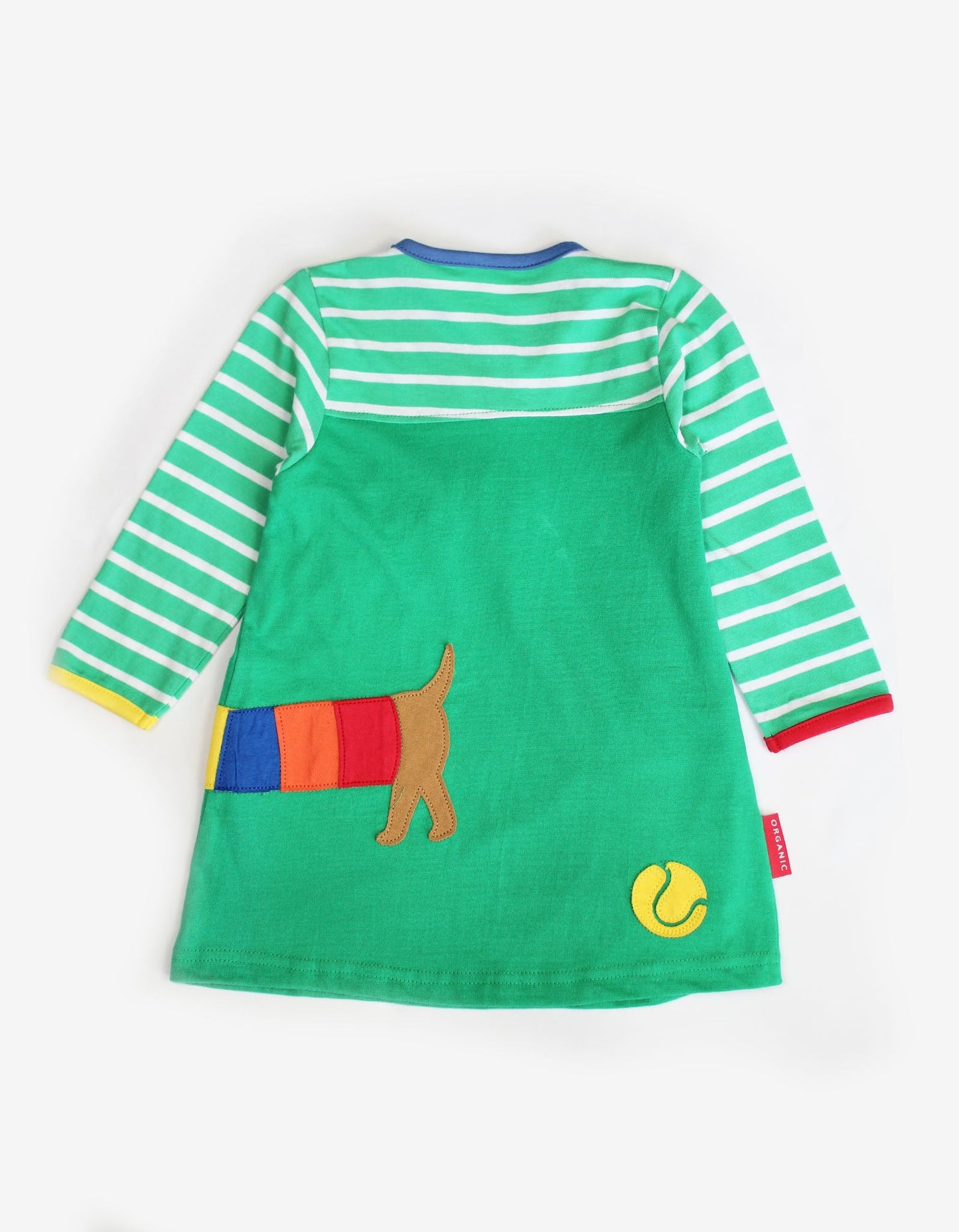 Organic Multi Sausage Dog Applique Dress - Toby Tiger UK Retail