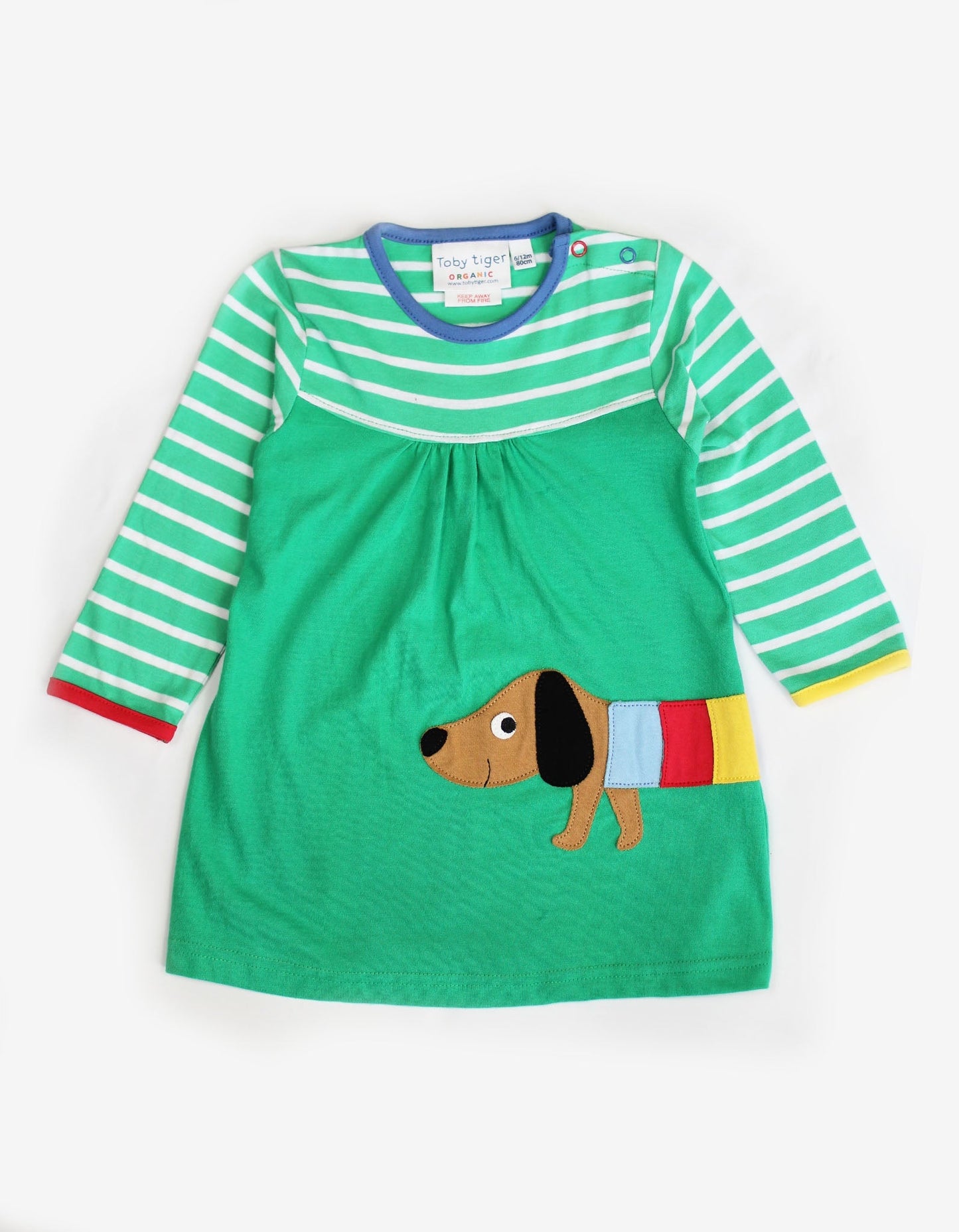 Organic Multi Sausage Dog Applique Dress - Toby Tiger UK Retail