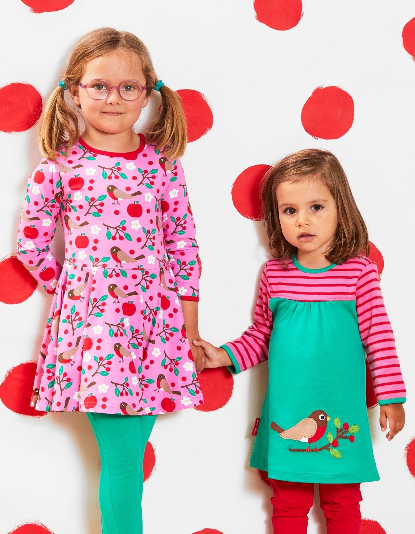 Organic Robin Applique Dress - Toby Tiger UK Retail