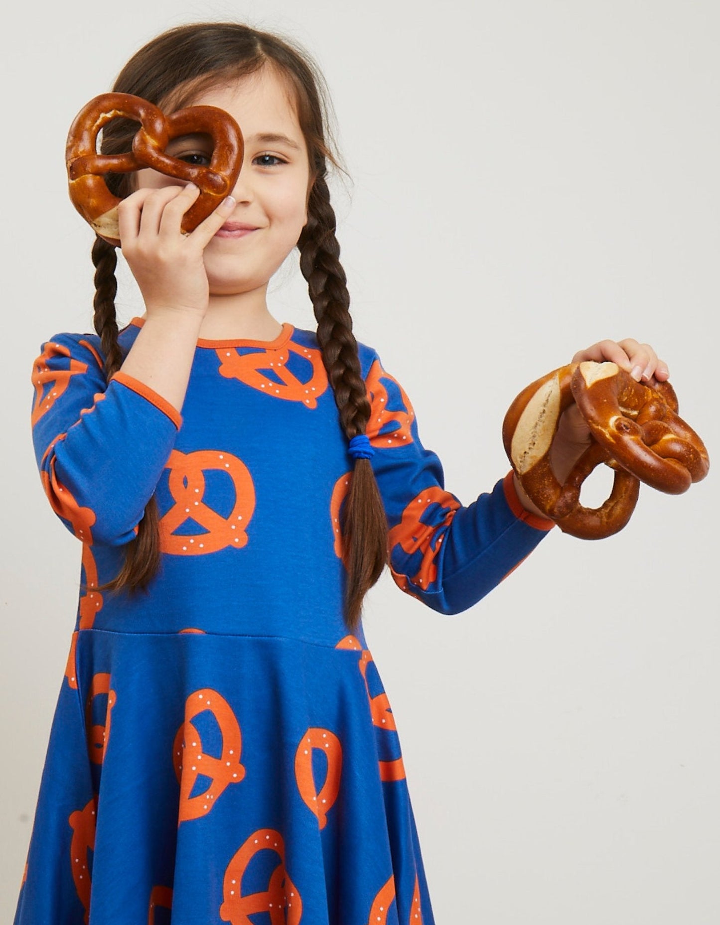 Organic Pretzel Print Skater Dress - Toby Tiger UK Retail