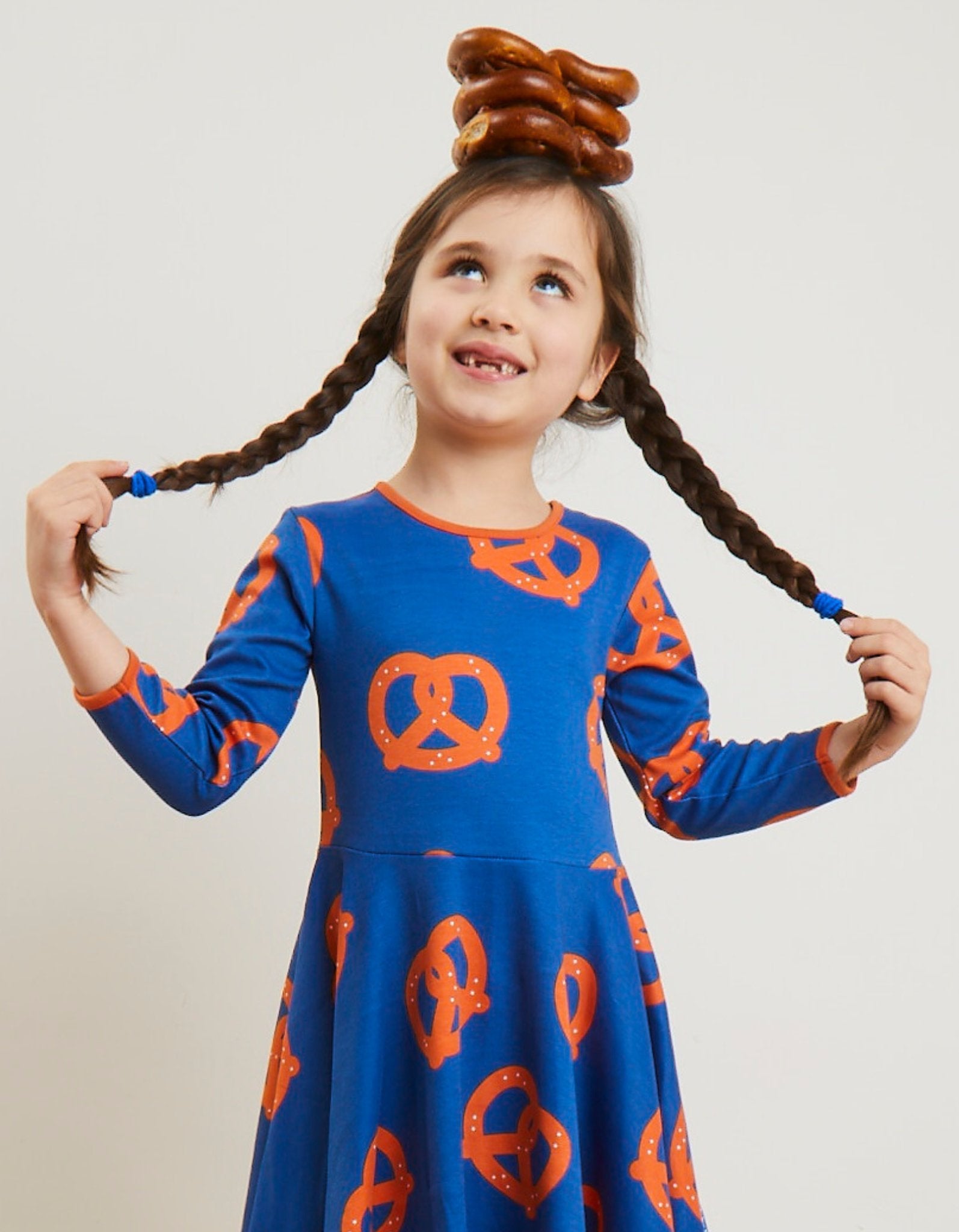 Organic Pretzel Print Skater Dress - Toby Tiger UK Retail