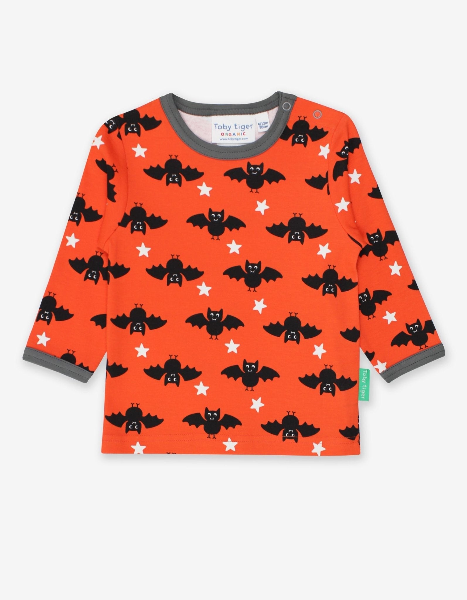 Organic Bat Print T-Shirt - Toby Tiger UK Retail