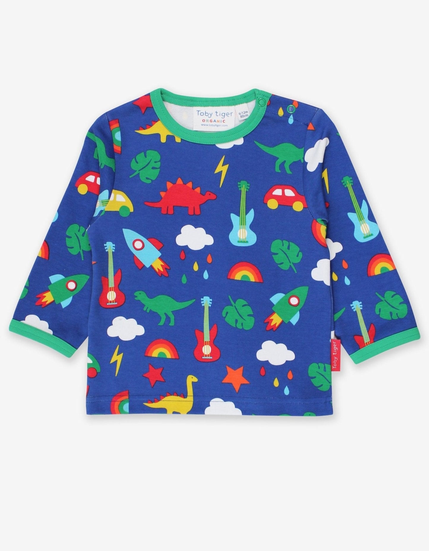 Organic Playtime Mix - Up Print T-Shirt - Toby Tiger UK Retail