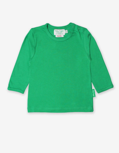 Organic Green Basic Long - Sleeved T-Shirt - Toby Tiger UK Retail