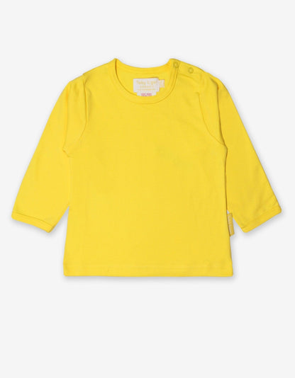 Organic Yellow Basic Long - Sleeved T-Shirt - Toby Tiger UK Retail