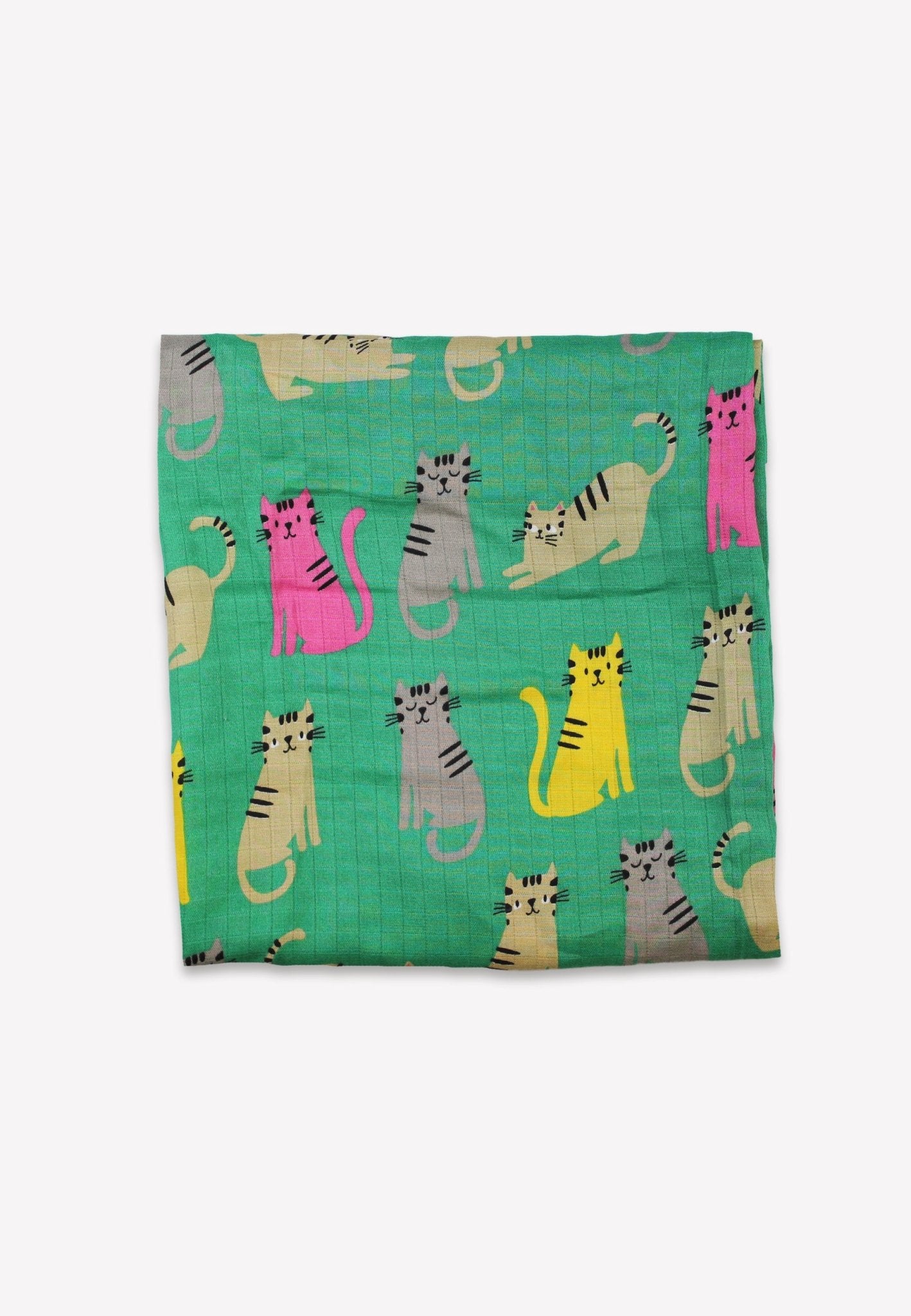 Organic Kitten Print Muslin 2 - Pack - Toby Tiger