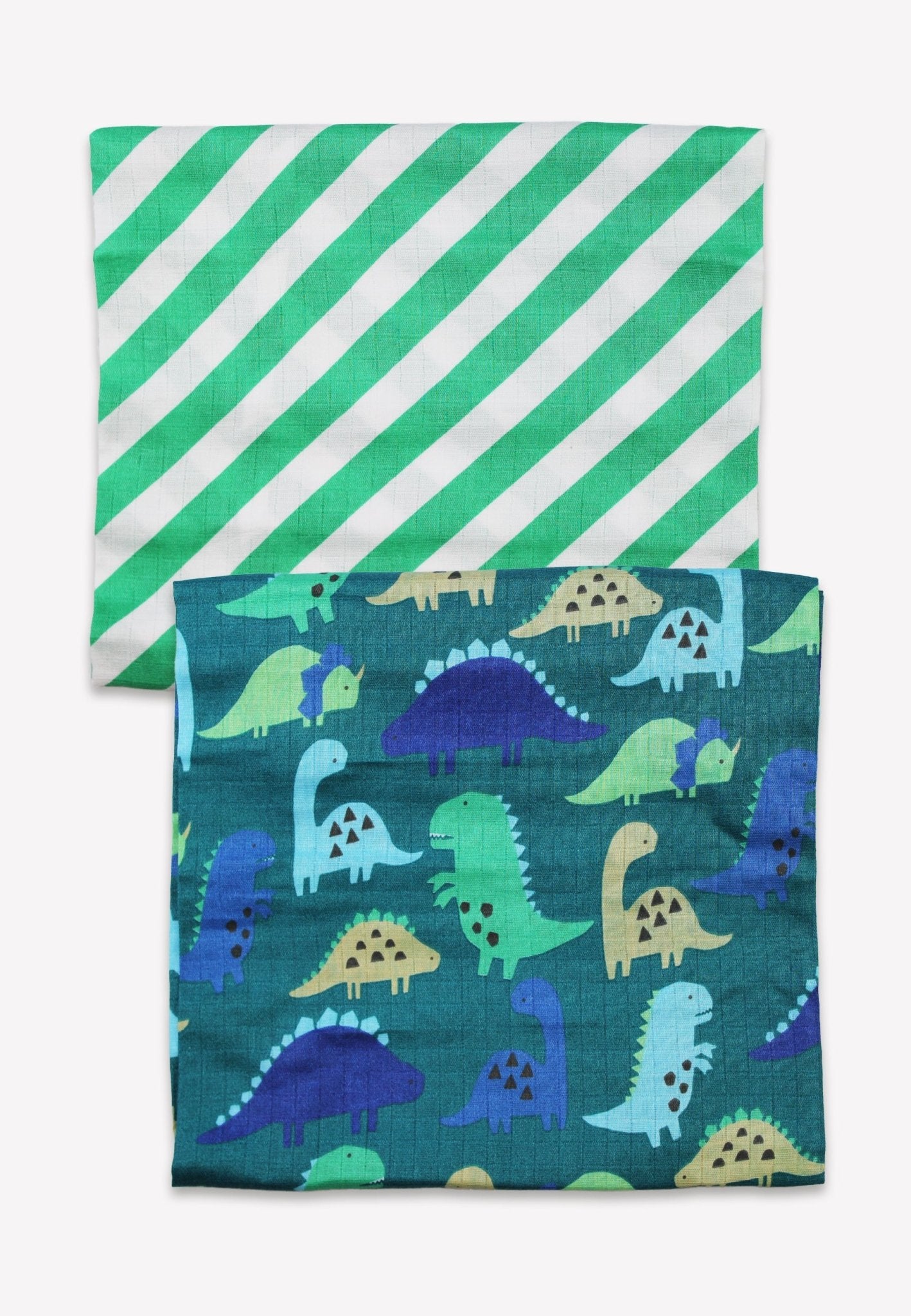 Organic Tonal Dinosaur Muslin 2 - Pack - Toby Tiger