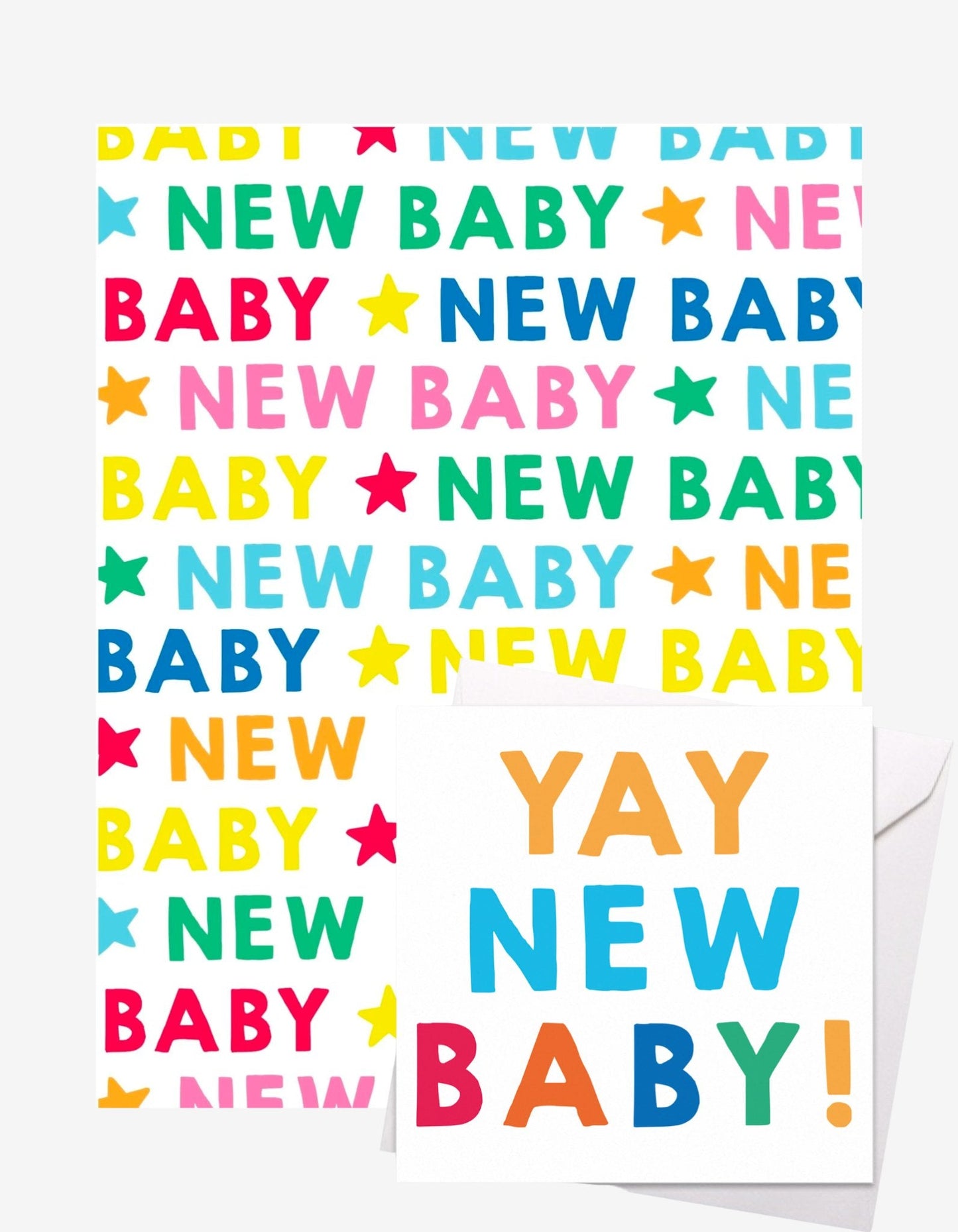 New Baby Gift Wrap + Personalised Card Bundle - Toby Tiger UK Retail