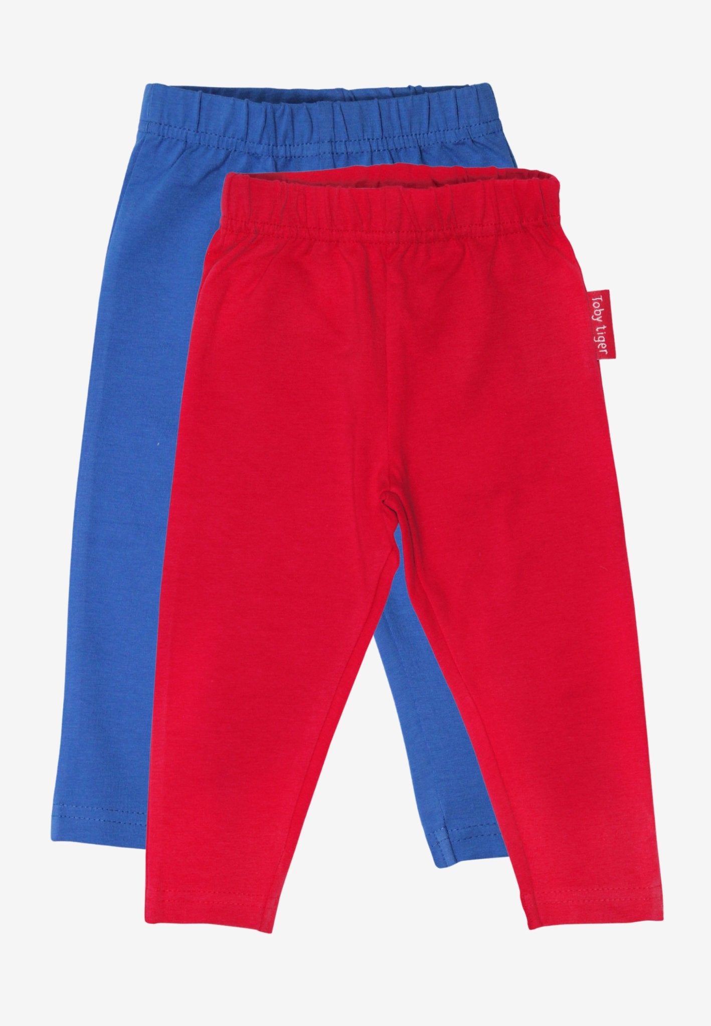 Organic Basic Leggings Bundle - Blue & Red - Toby Tiger