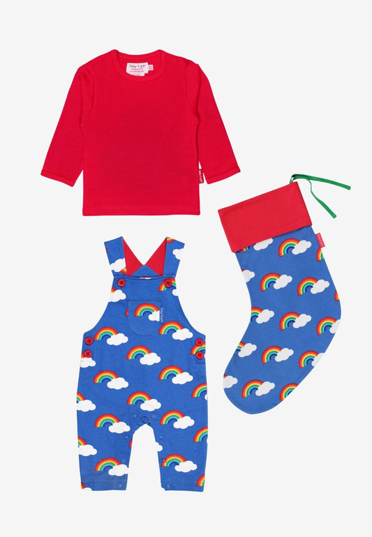 Organic Christmas Stocking Kids Bundle - Rainbow - Toby Tiger