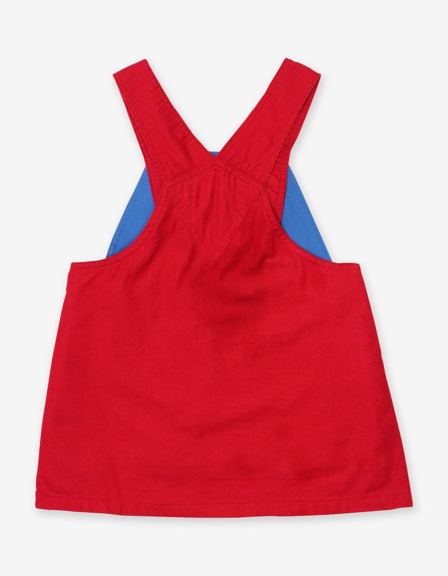 Red Corduroy Dungaree Dress - Toby Tiger UK Retail