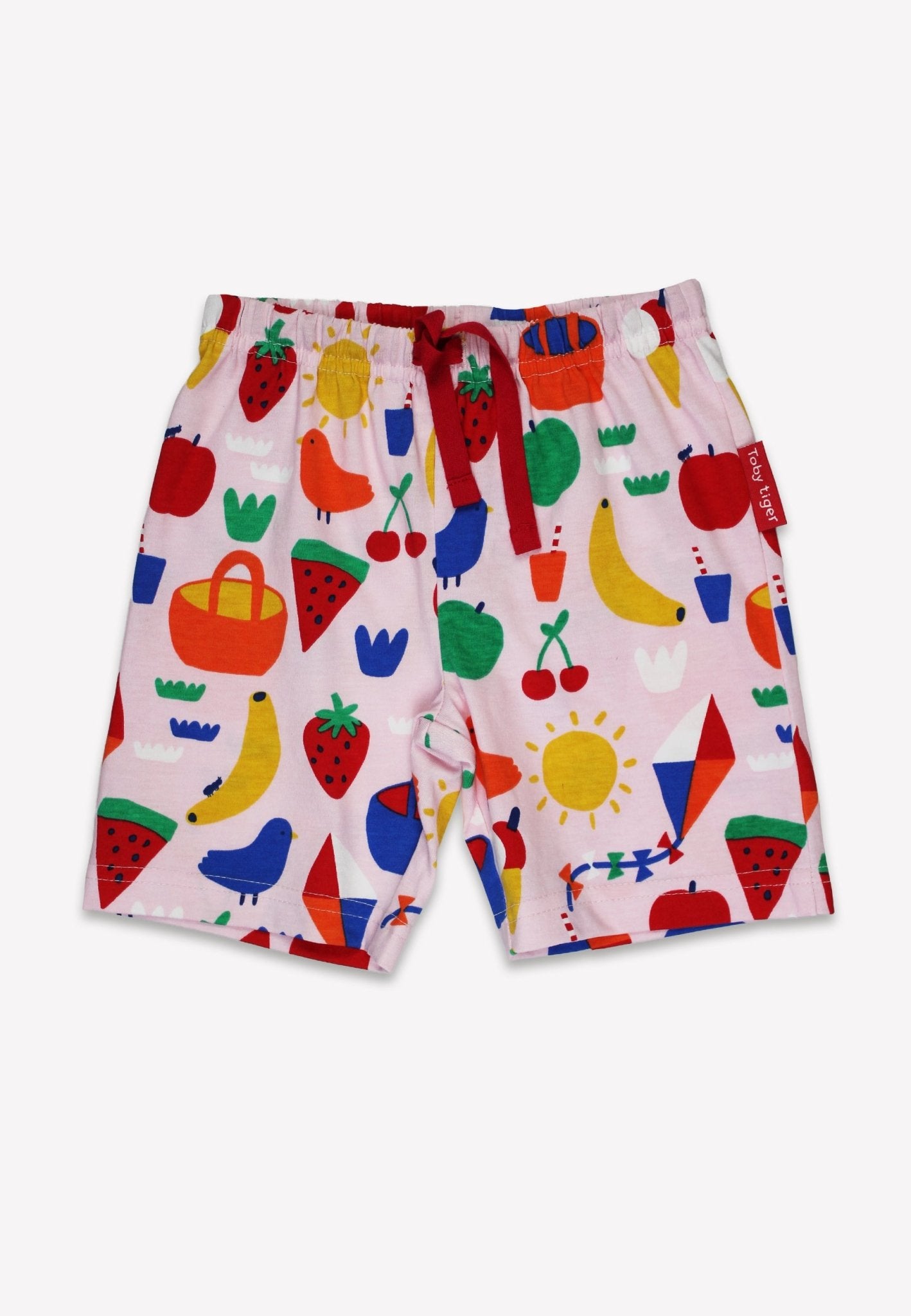 Organic Picnic Print Short Pyjamas - Toby Tiger