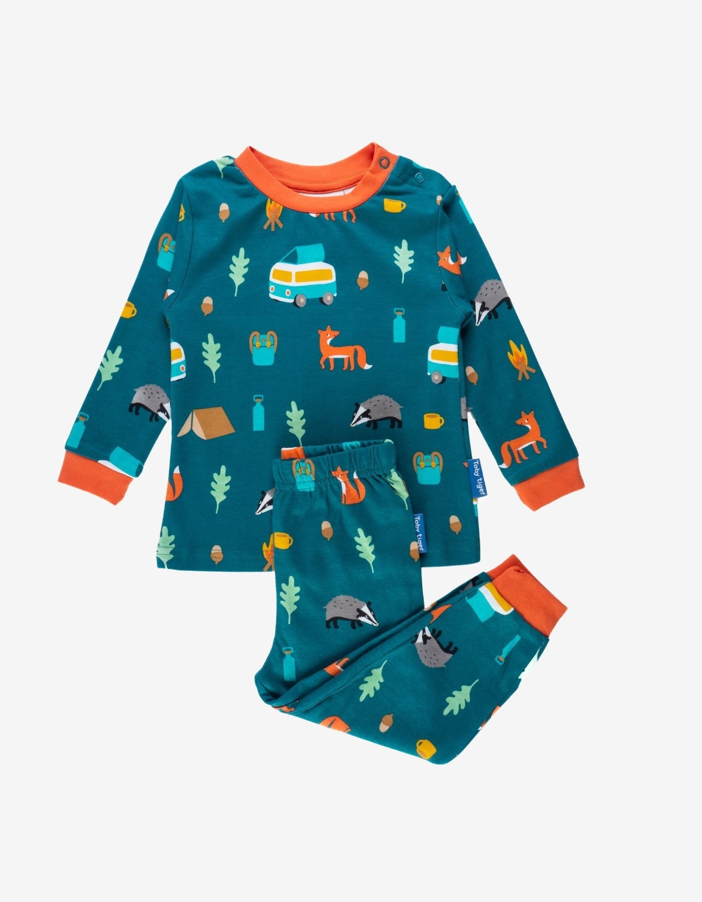 Organic Campervan Print Pyjamas - Toby Tiger UK Retail