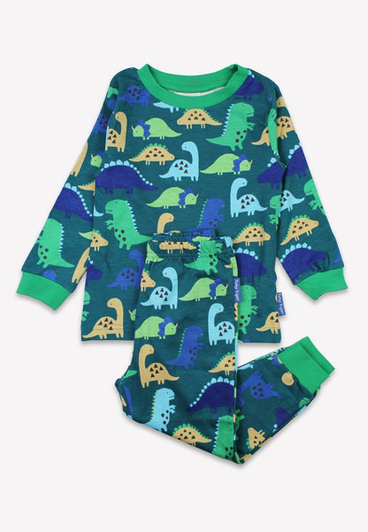 Organic Tonal Dinosaur Print Pyjamas - Toby Tiger