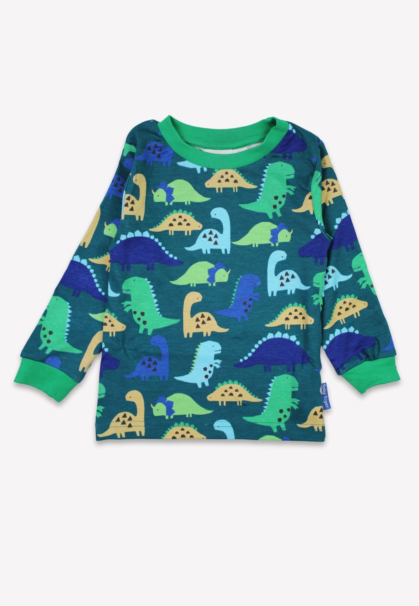 Organic Tonal Dinosaur Print Pyjamas - Toby Tiger