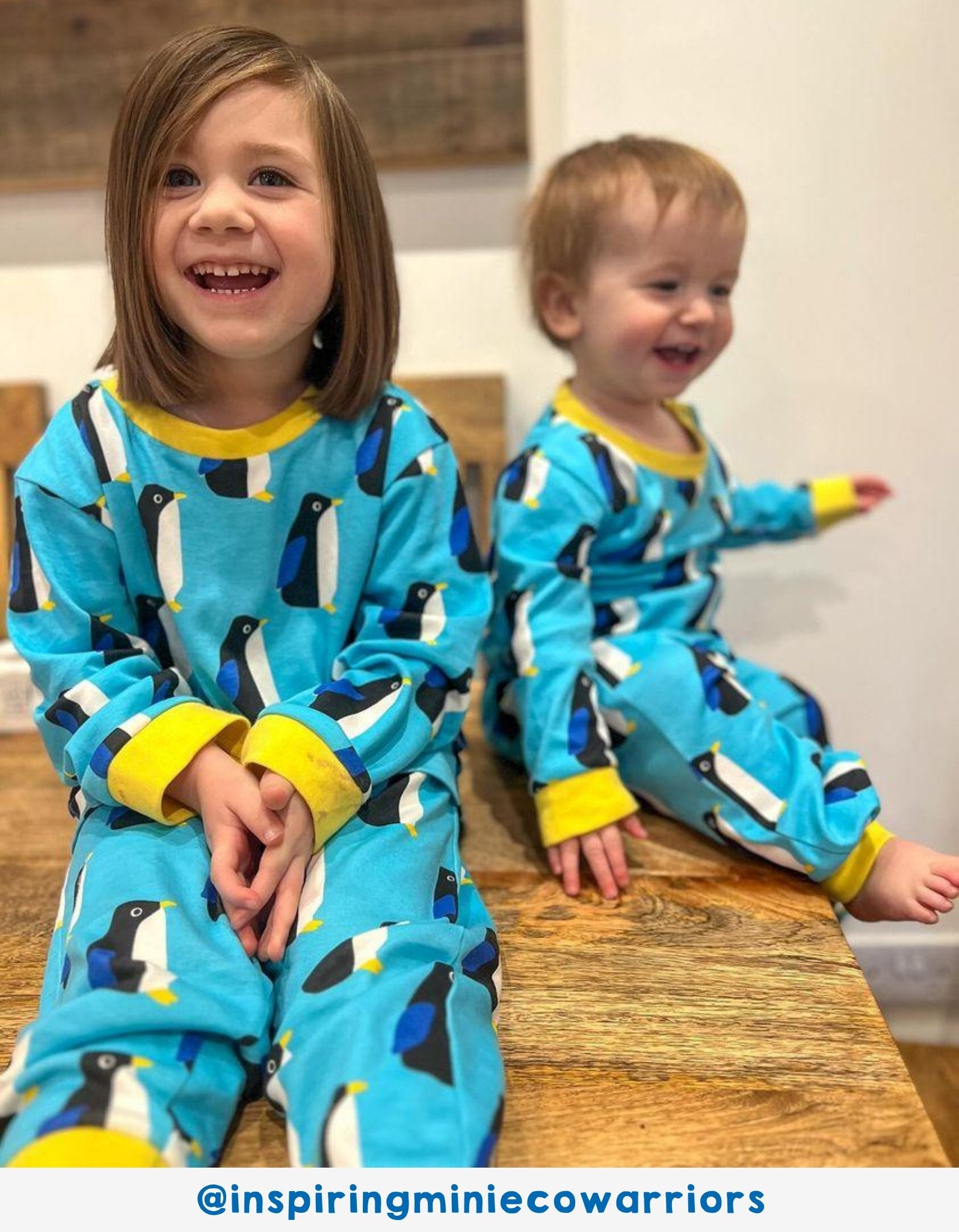 Organic Penguin Print Pyjamas - Toby Tiger UK Retail