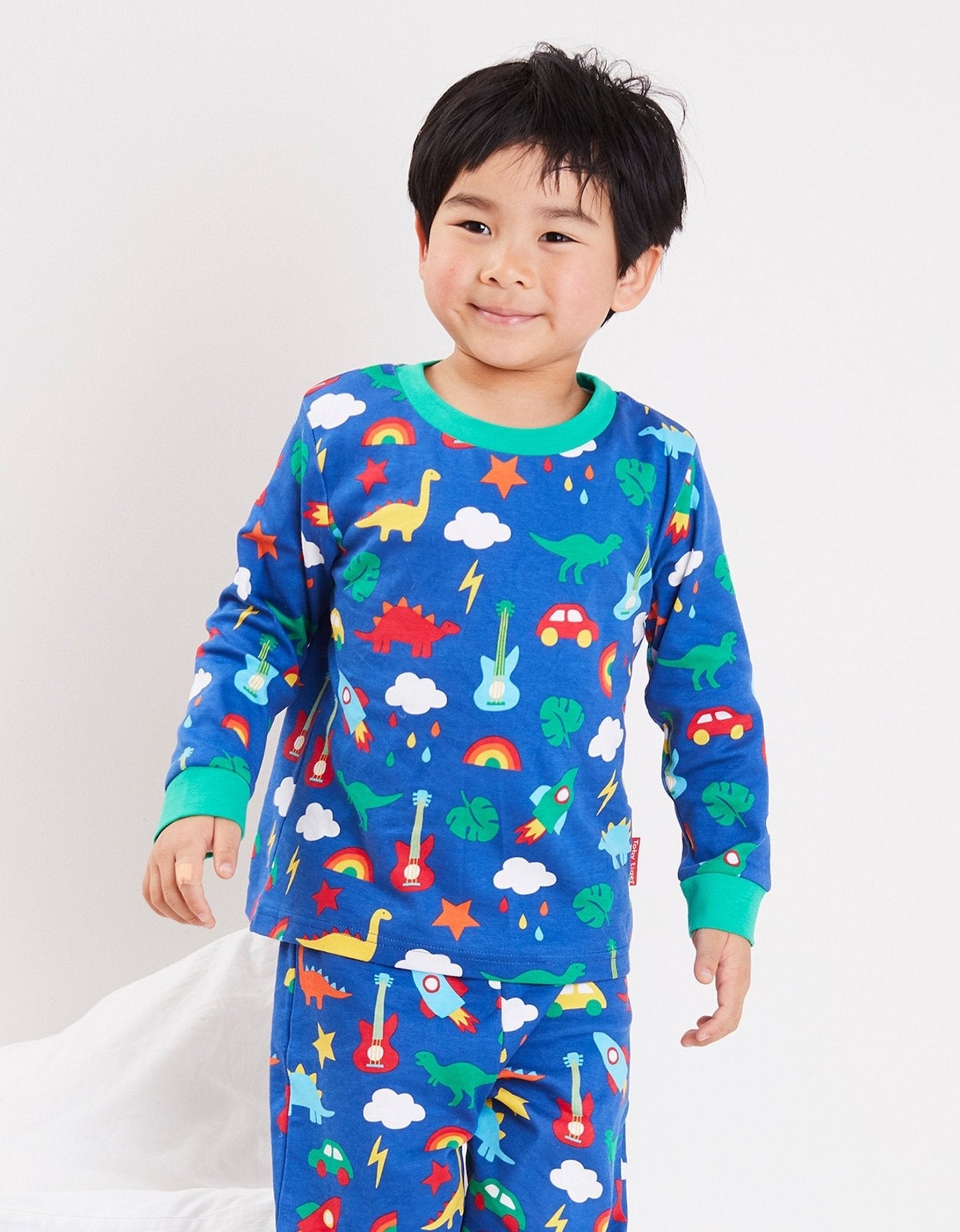 Organic Playtime Mix - Up Print Pyjamas - Toby Tiger UK Retail