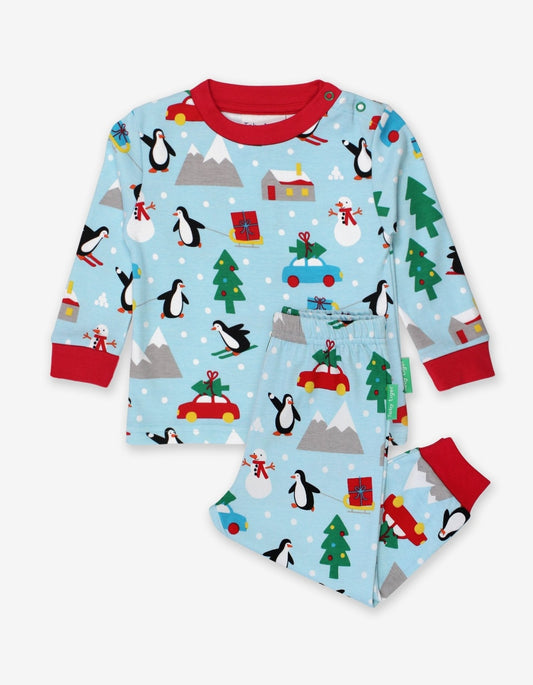 Organic Penguins Christmas Pyjamas - Toby Tiger UK Retail