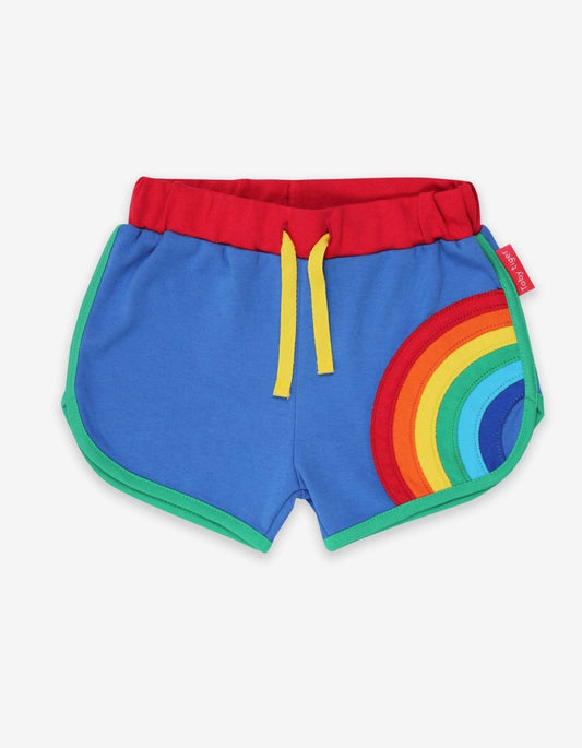 Organic Rainbow Applique Running Shorts - Toby Tiger UK Retail