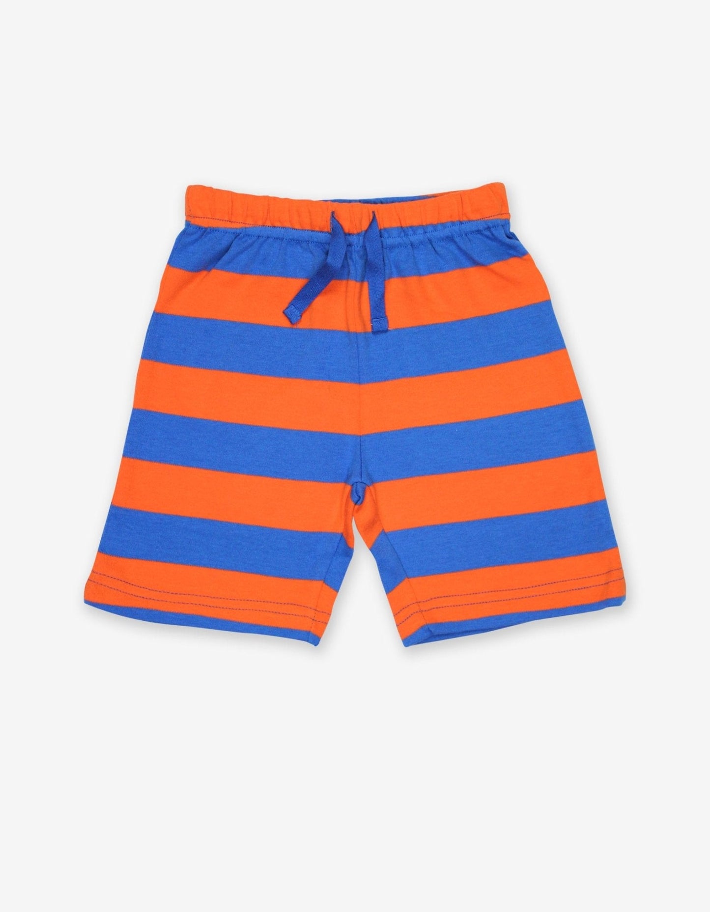 Organic Orange and Blue Stripe Shorts - Toby Tiger UK Retail