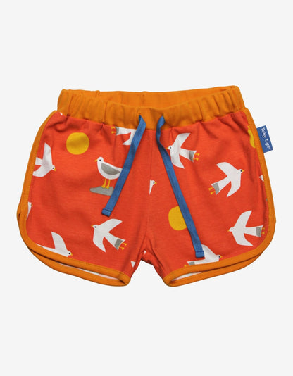 Organic Seagull Print Running Shorts - Toby Tiger UK Retail